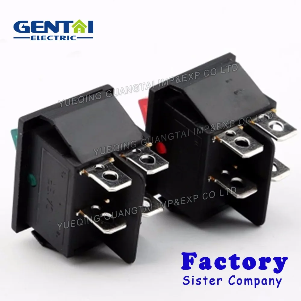 Good Quality leci RS606 4 pin ON-OFF 250vac 16a t100/55 rocker switch