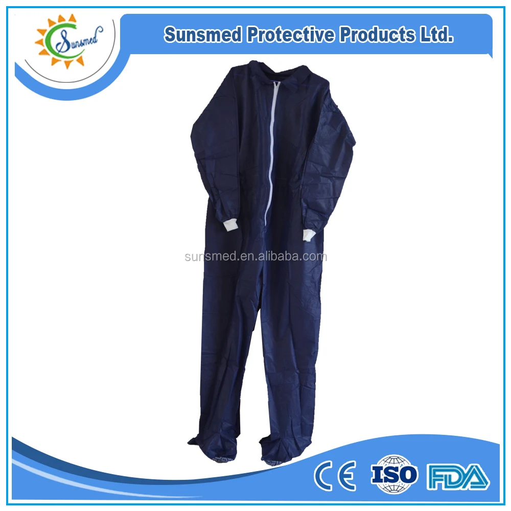 Coverall products disposable coverall workwear nonwoven coverall with non-skid shoecover
