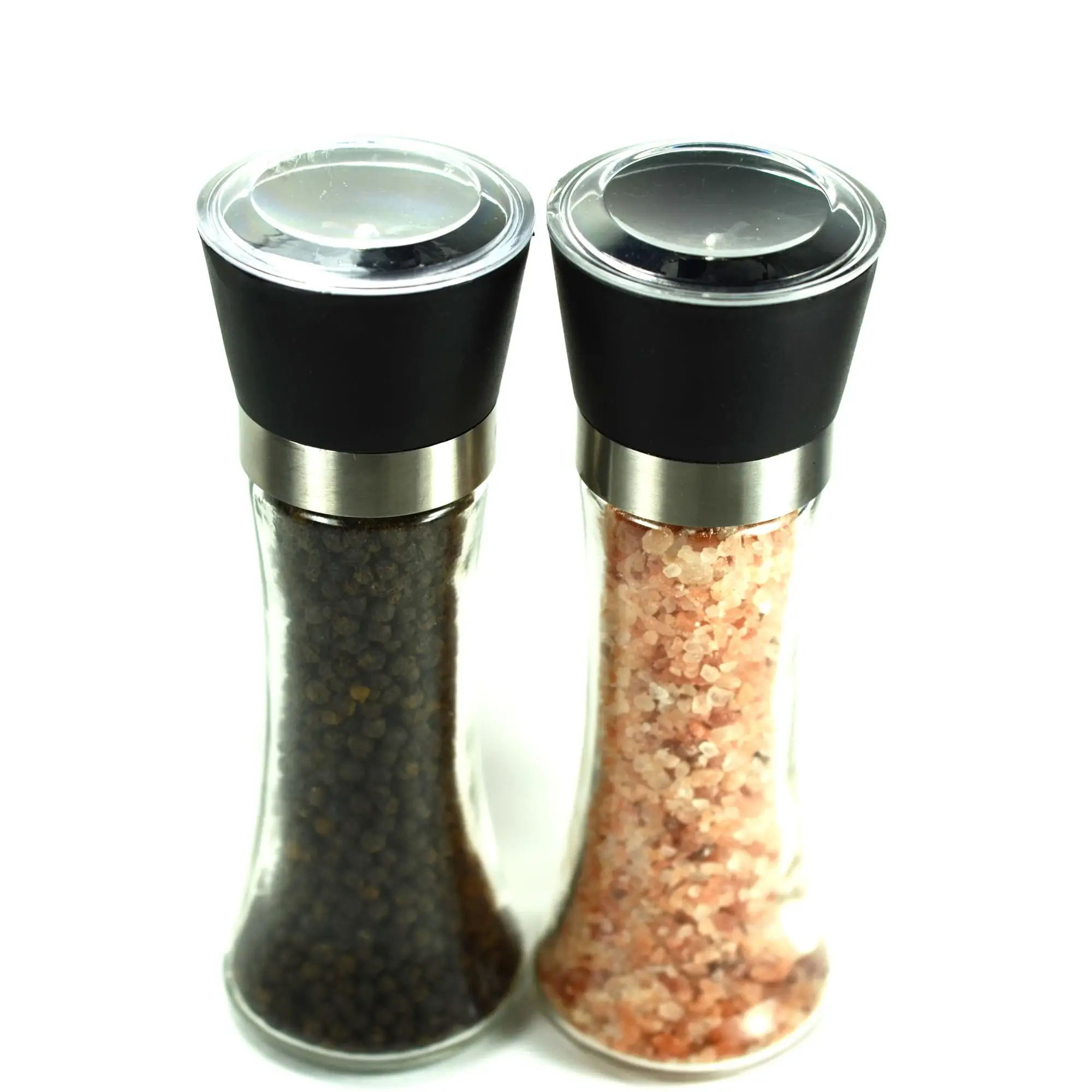 Manual Ceramic Core 180ml Seasoning Salt and Pepper Mill Herb Spice Glass Grinder