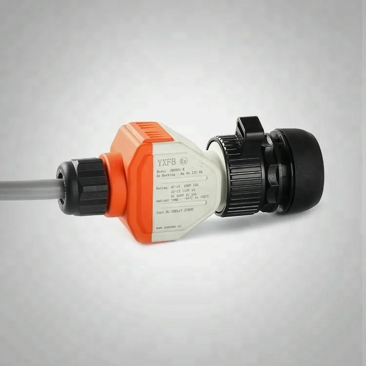 High quality durable plastic waterproof explosion-proof push button switch with key