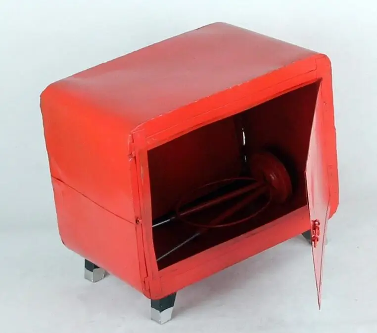 Red America Style Old Antique Zakka Handmade Showcase Decoration TV Model 876