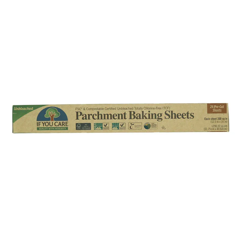 customized proved 24 pre cut unbleached parchment paper roll