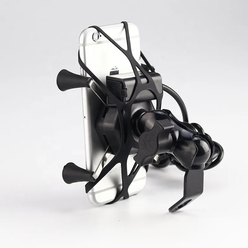 Waterproof silicone rubber band phone holder motorcycle, outdoor phone accessories holder for motorcycle