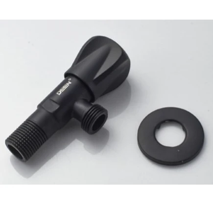 Brass Angle Valve 15mm Black