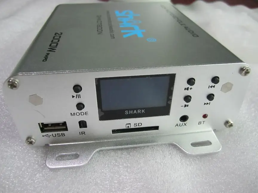 New Design 2000W 4.1CH Silver Color Audio Amplifier Speaker Box for Motorcycle