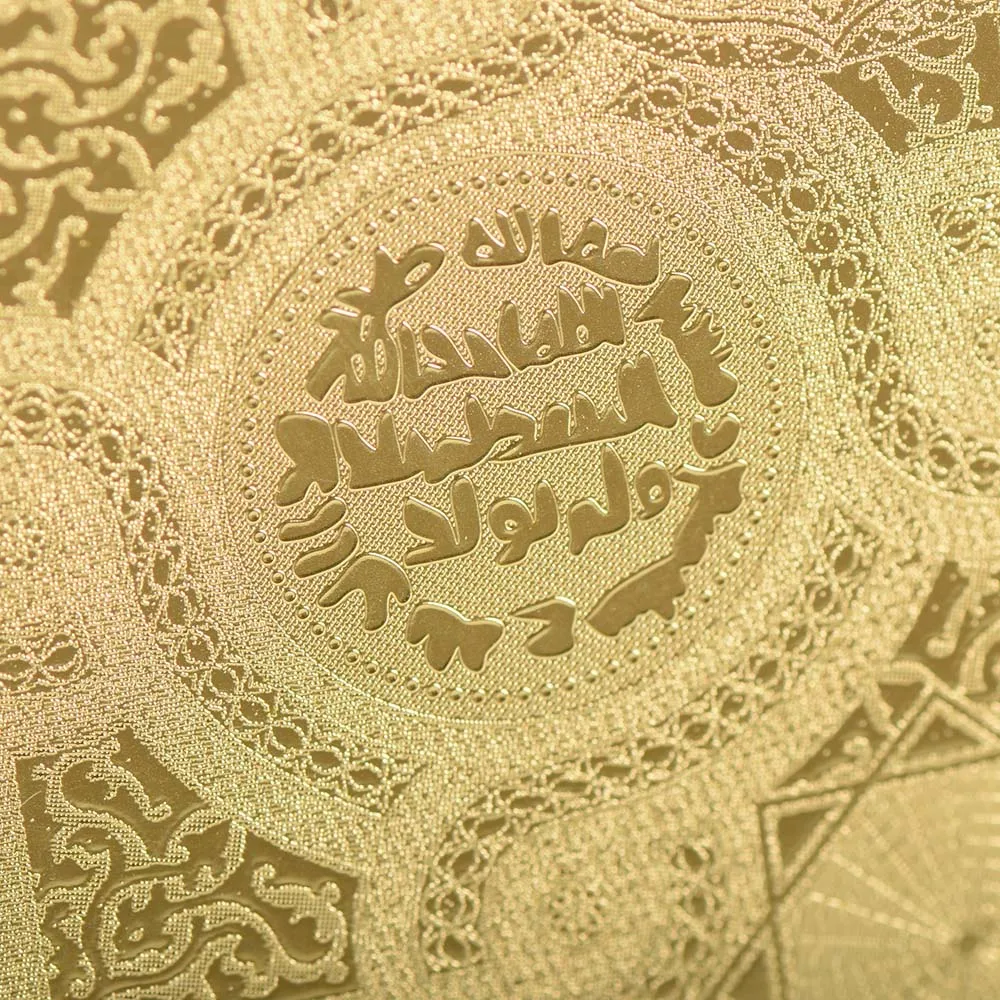 Paper money banknote euro gold foil Iraqi banknote with color priting as Business & Christmas Gifts
