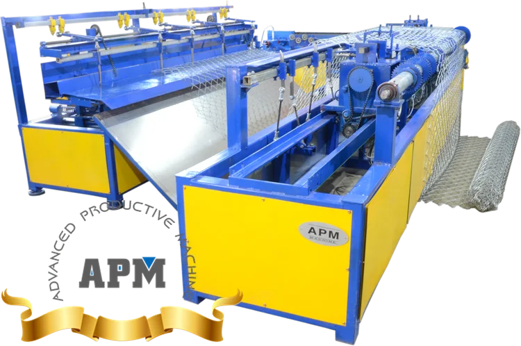 APM-CLM-3 Manually Operated Chain Link Fence Making Machine from China