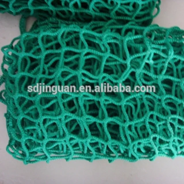 35*35mm, 3mm rope diameter Green Color luggage cargo net container heavy duty polypropylene  PP Cargo net