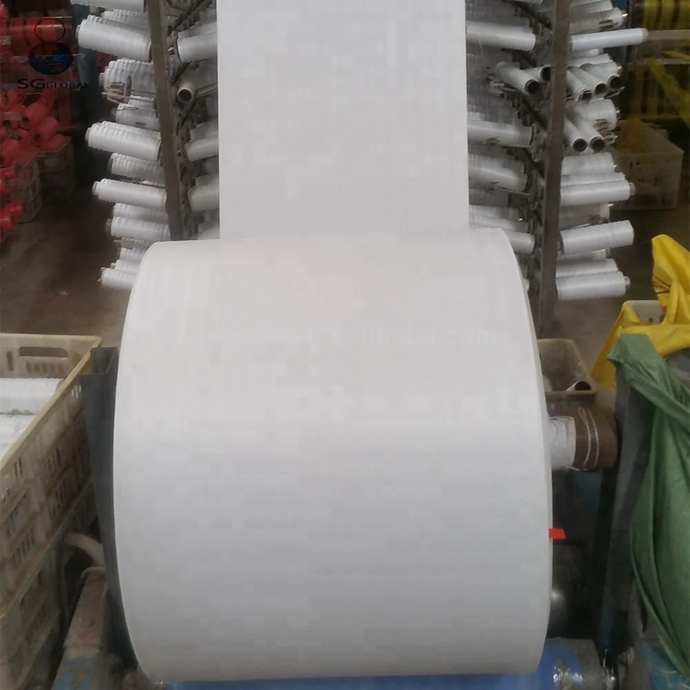 100% new Raw material polypropylene coated PP woven raffia tubular fabric from China