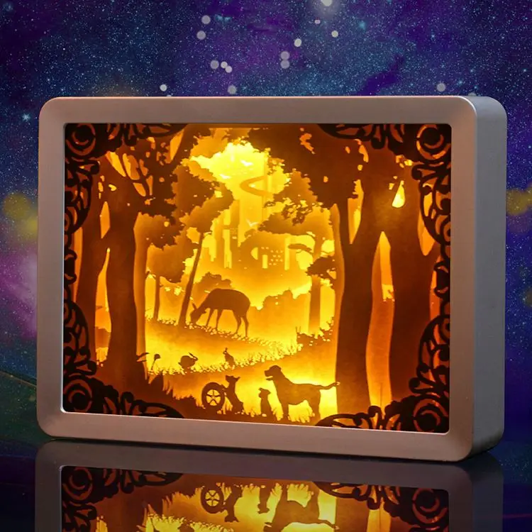 3D Illusion Acrylic Owl Led Desk Table Night Light Lamp