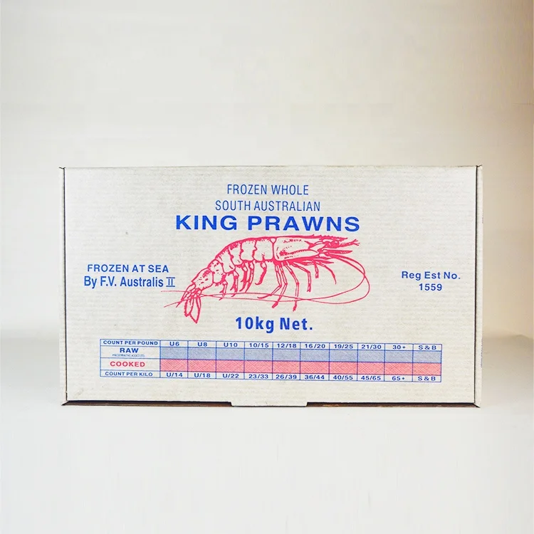 Mantis shrimp Insulated Foam Corrugated Aluminum Foil Farm Fresh 50LB Custom Logo