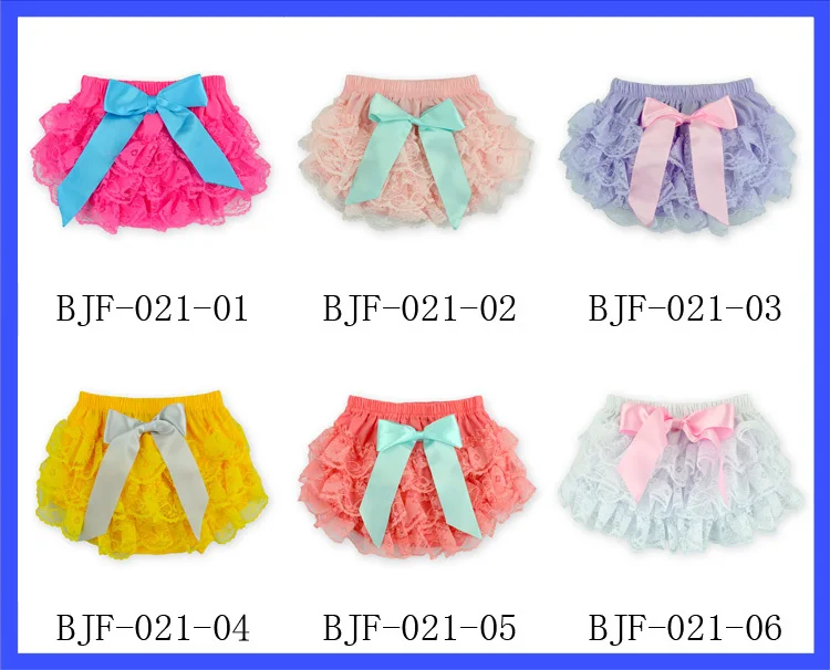 
Factory cheap Newborn Infant lace diaper covers children ruffle bloomers baby underwear 
