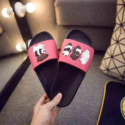 Cartoon parent-child anti-skid thickening bathroom slippers