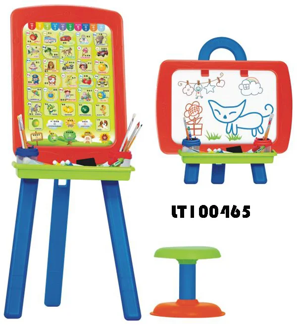 
 Детские пластиковые двустороннее волшебная доска сочинительства мольберт/туалетный столик и стул  