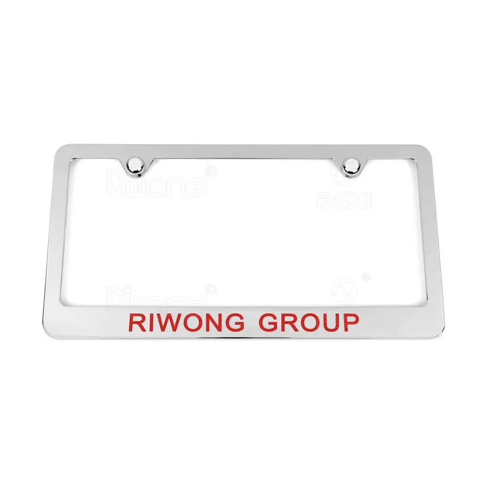 Custom theme number plate frame