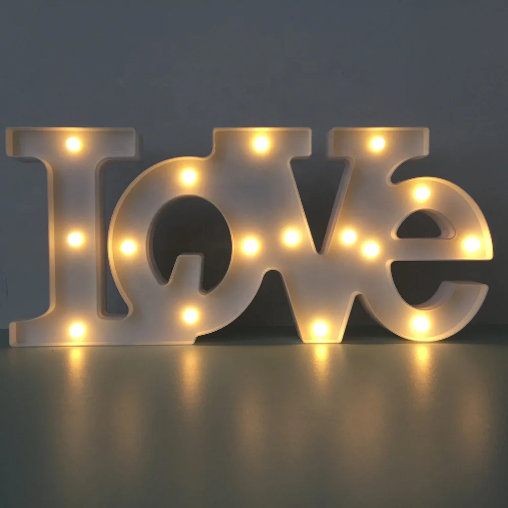HOT SALES LOVE Letter Lights Marquee Lights Table Top decoration Lights