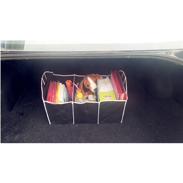 
Foldable Auto Car Boot Organizer Bag Portable Collapsible Folding Flat Storage Trunk Auto Organizer for Car SUV Truck Van 