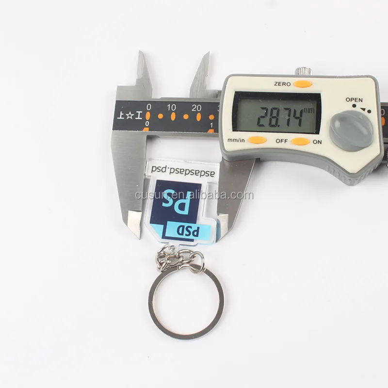 Custom shape Eco-Friendly epoxy acrylic charm keychain transparent Anime Keyring