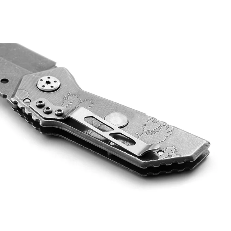 
COG stainless steel handle mini folding survival pocket knife SR288D 