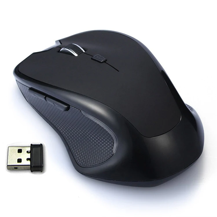 Laptop 2.4Ghz wireless optical mouse with usb receiver 6 Buttons, 3 Adjustable DPI 1000/1200/1600 for Laptop / PC