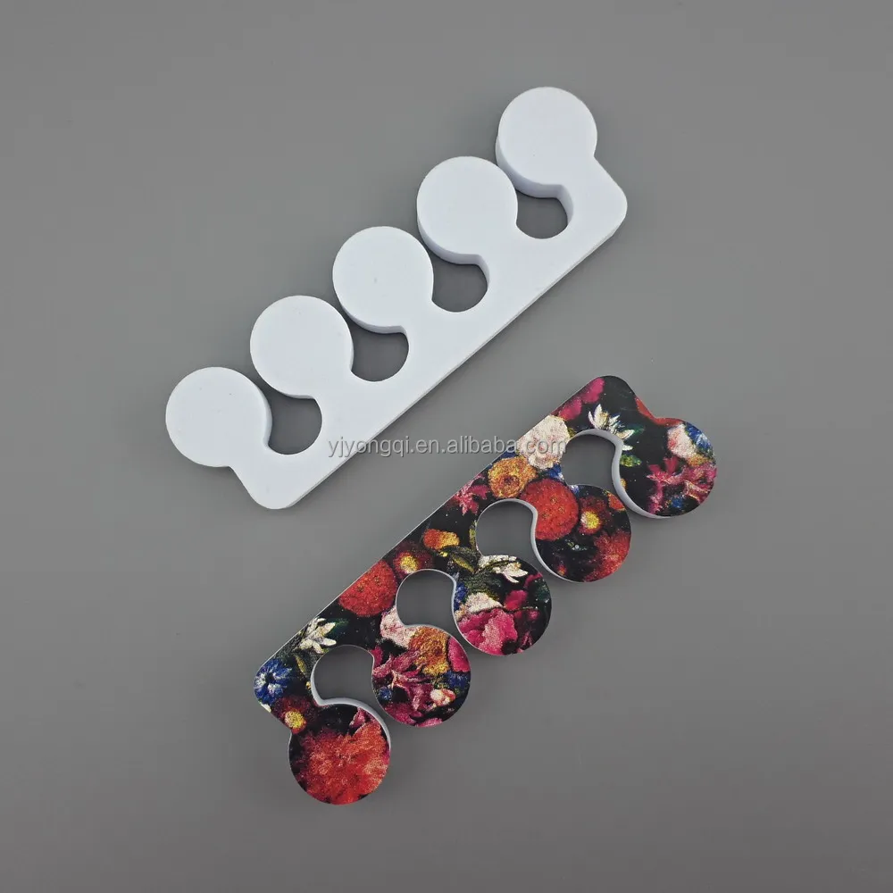 Wholesale Colorful flowers EVA toe nail separator finger toe separator
