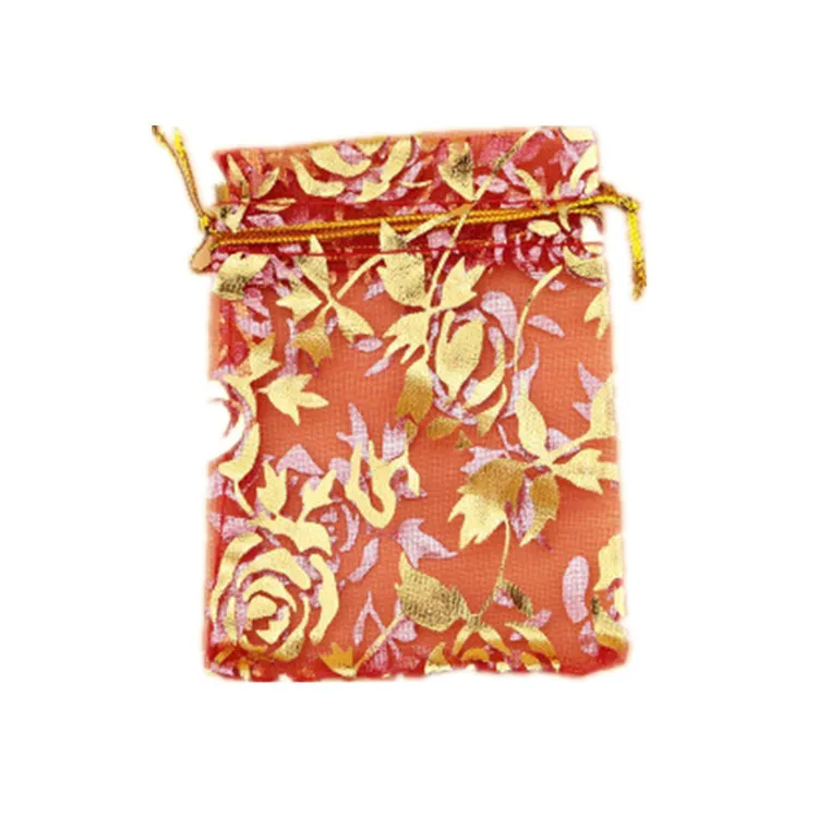 Customized Cheap bags organza Wholesale organza drawstring gift bags