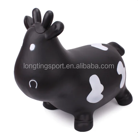pvc milk cow jumping toy inflatable animal