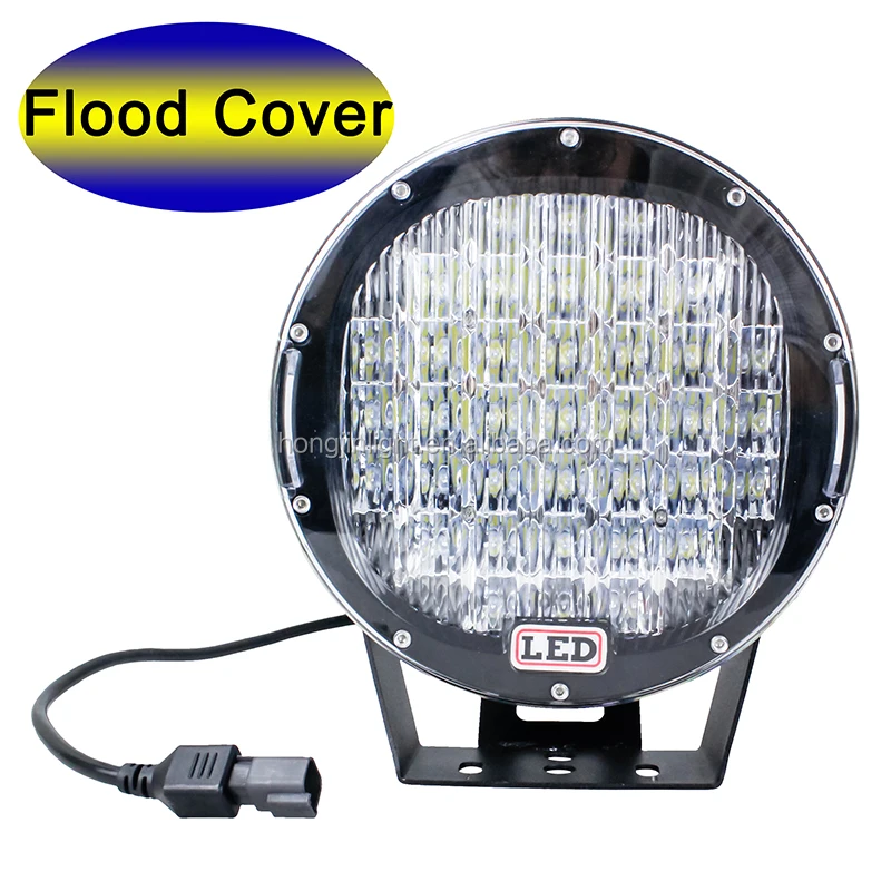 New design 9inch 185W Round crees LED Driving Light with DT connector spotlight floodlight for SUV Truck tractor led work lights