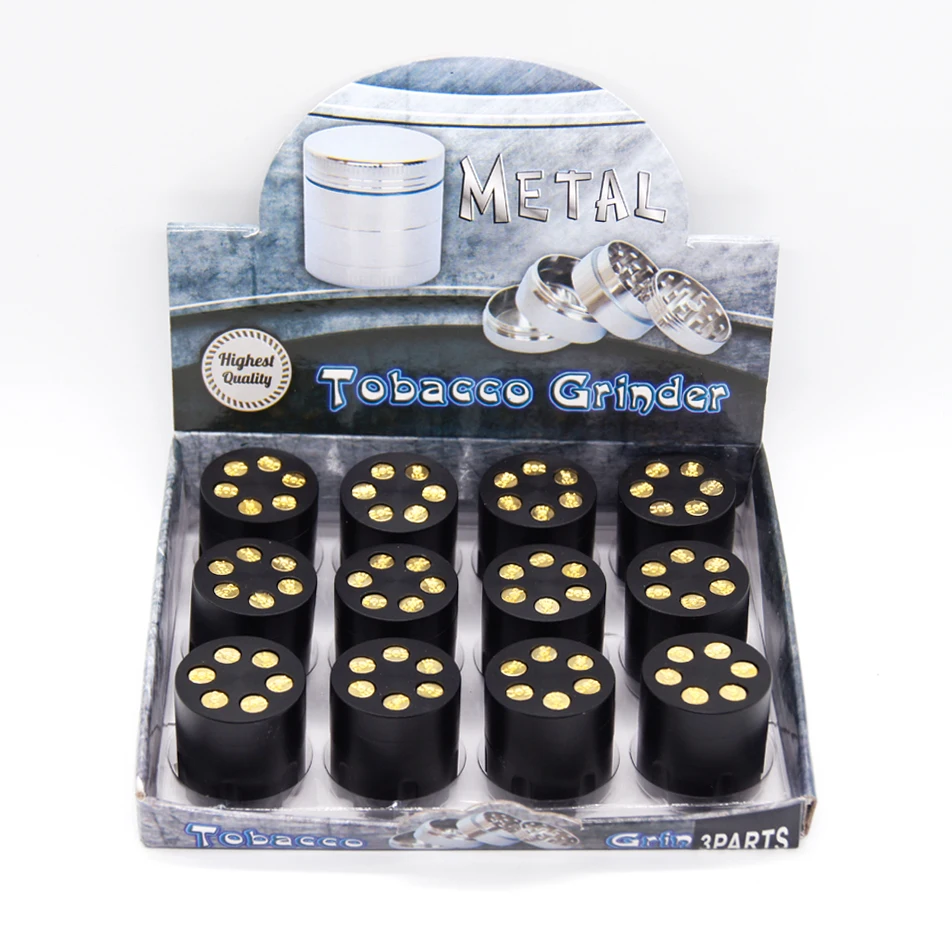 GZ310093B Mini bullet 30mm 40mm 50mm rainbow Metal cigarette Zinc Alloy Tobacco herb Grinder