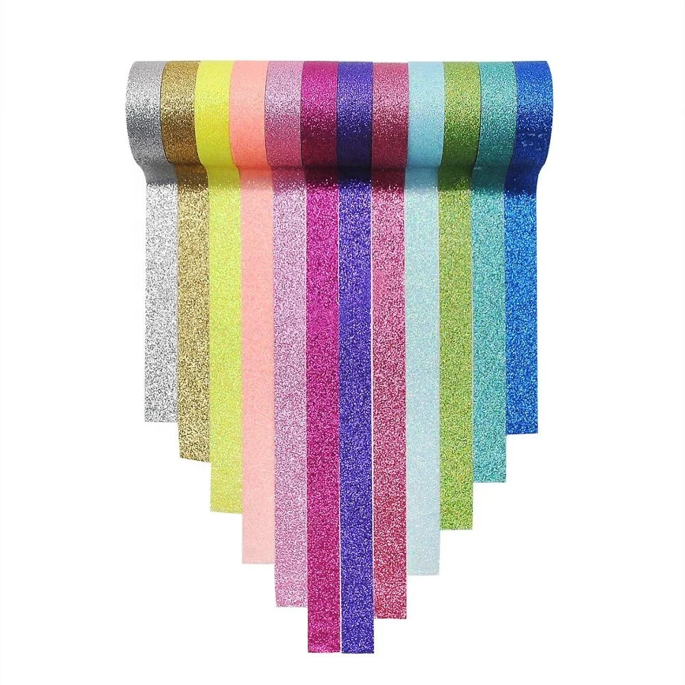 new products Decorative custom glitter washi tape wholesale