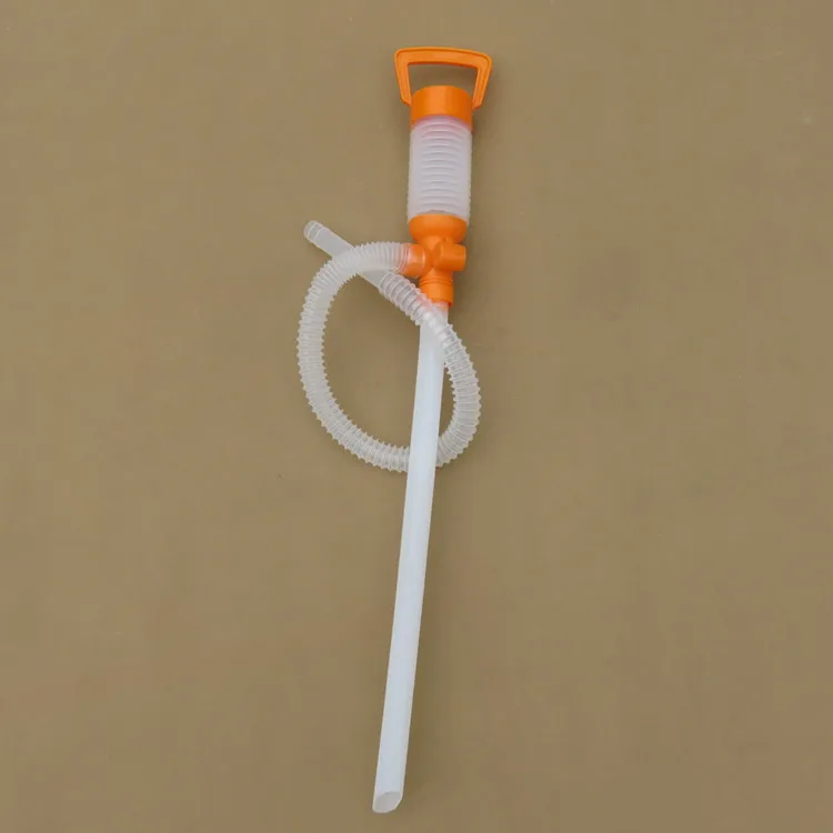 Plastic Hand Operated Oil Pump Portable Manual Oil Pump Siphon Tube Car Hose Fuel Gas Extractor Transfer Sucker