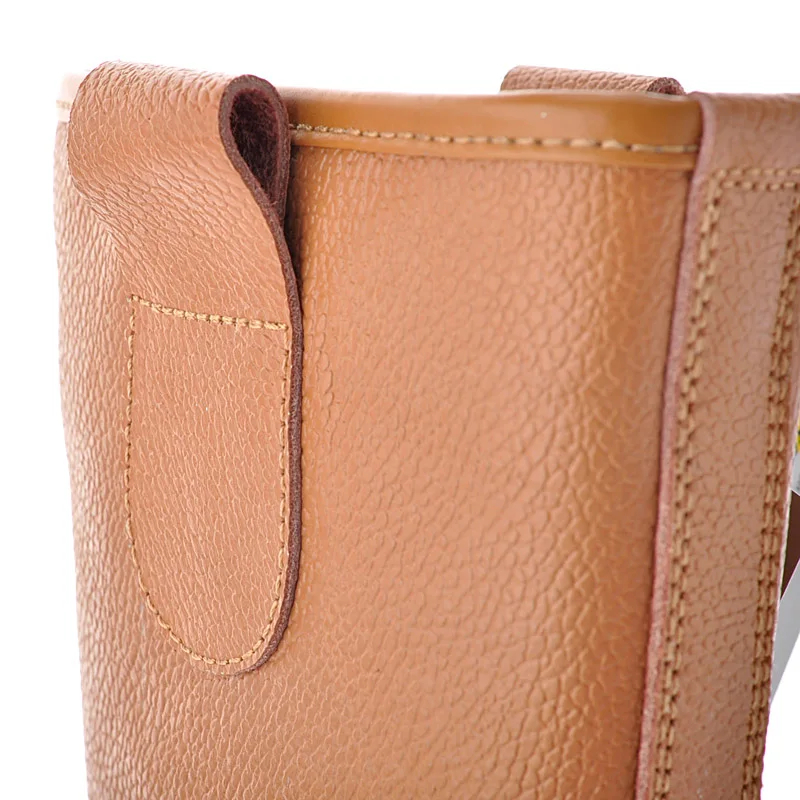 Good quality high heel safety steel toe boots