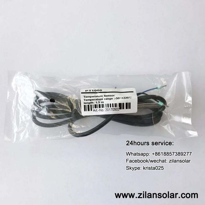Temperature sensor PT1000 for solar water heater controller