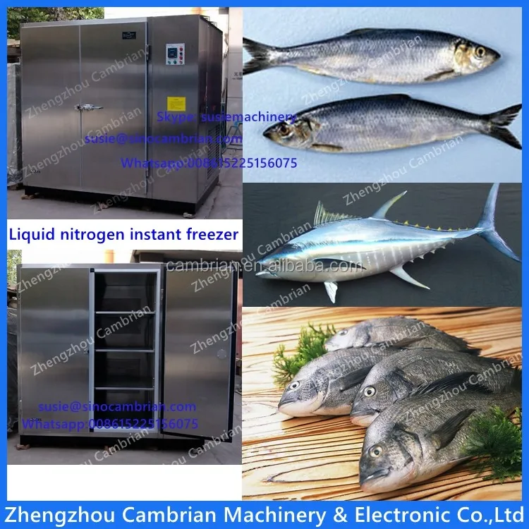 
Touch screen IQF stainless steel cabinet fast freezing industrial liquid nitrogen freezer with -120C lowest temperature 