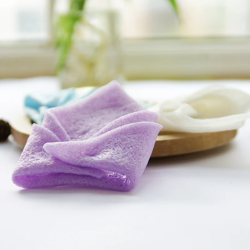 Biodegradable moisturizing 100% natural konjac magic towel