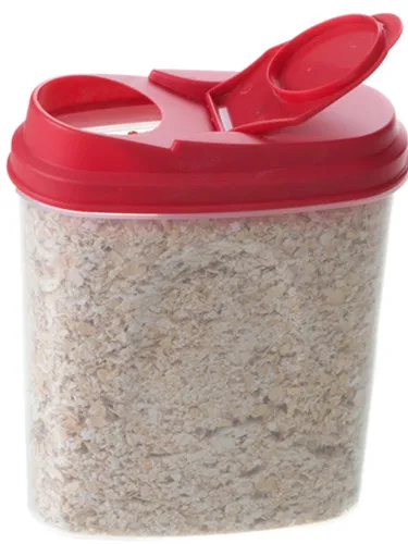 Kitchenwares plastic cereal box beans container plastic cereal container dispenser set of 5
