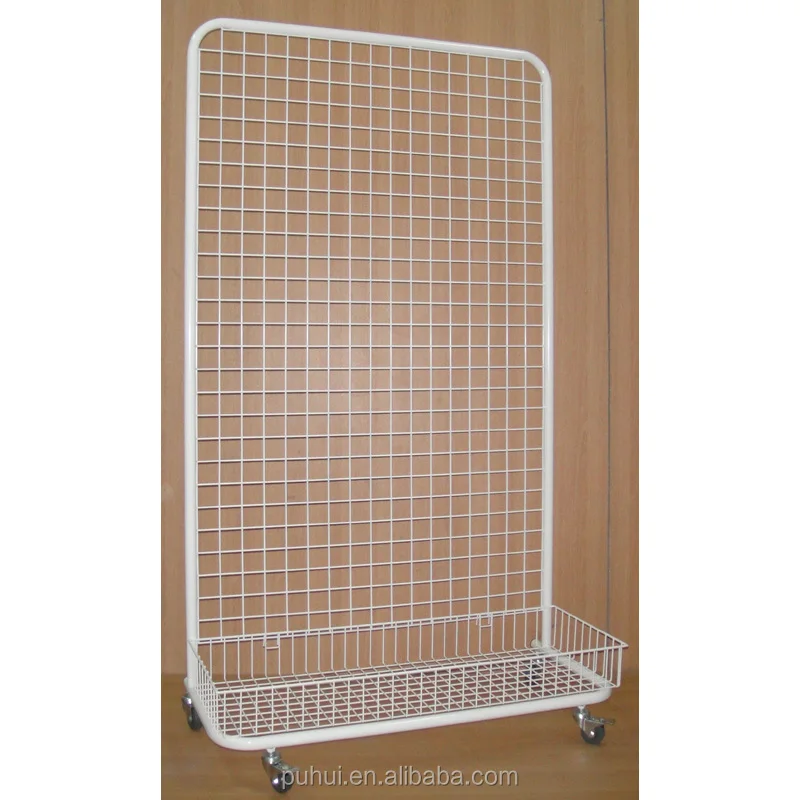 Jewelry Display Metal Wire Custom Made Retail Shop Table Stand Steel Grid Wire Metal Expositor