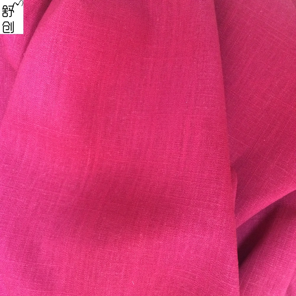 Linen viscose woven slub Fabric