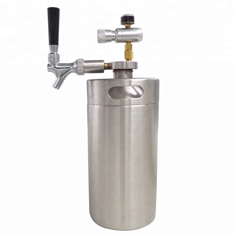 128OZ-3.6L High Quality Stainless Mini Keg Growler With Steel Mini Keg Dispenser