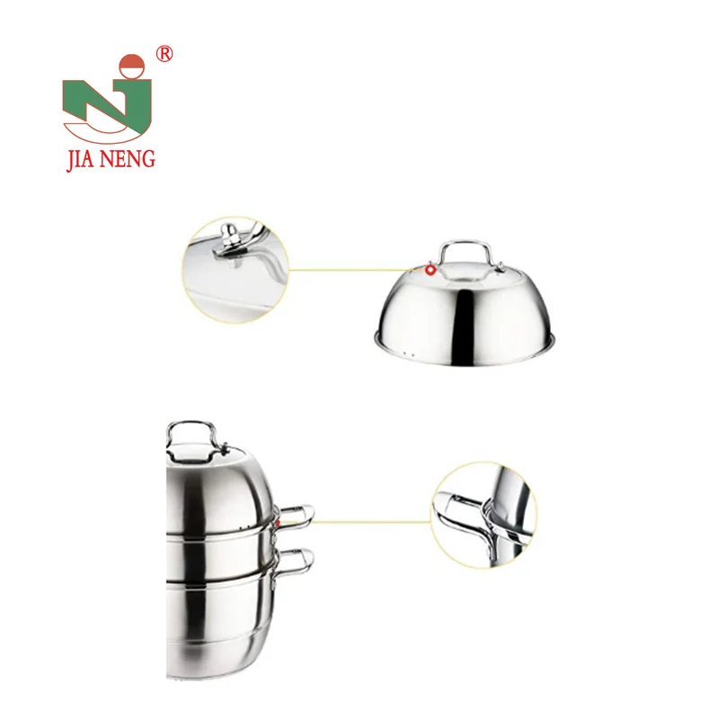 Stackable Stainless Steel Food Steamer Stock Pot Set/ Hot Pot Pan