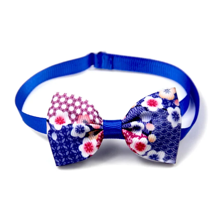 10 designs dog collar bow tie adjustable pet lead collar dog bow tie wholesale supplier