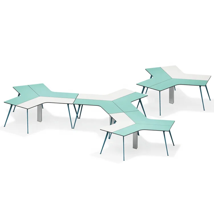 2020 Newest Education Furniture Indoor Training Desk Modular Collaborative Table