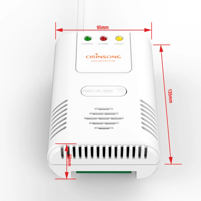 Wholesale China Manufacturer 12V / 220V LPG Gas Leak Detector Kitchen Cooking Gas Sensor Alarm For Home Security Protection