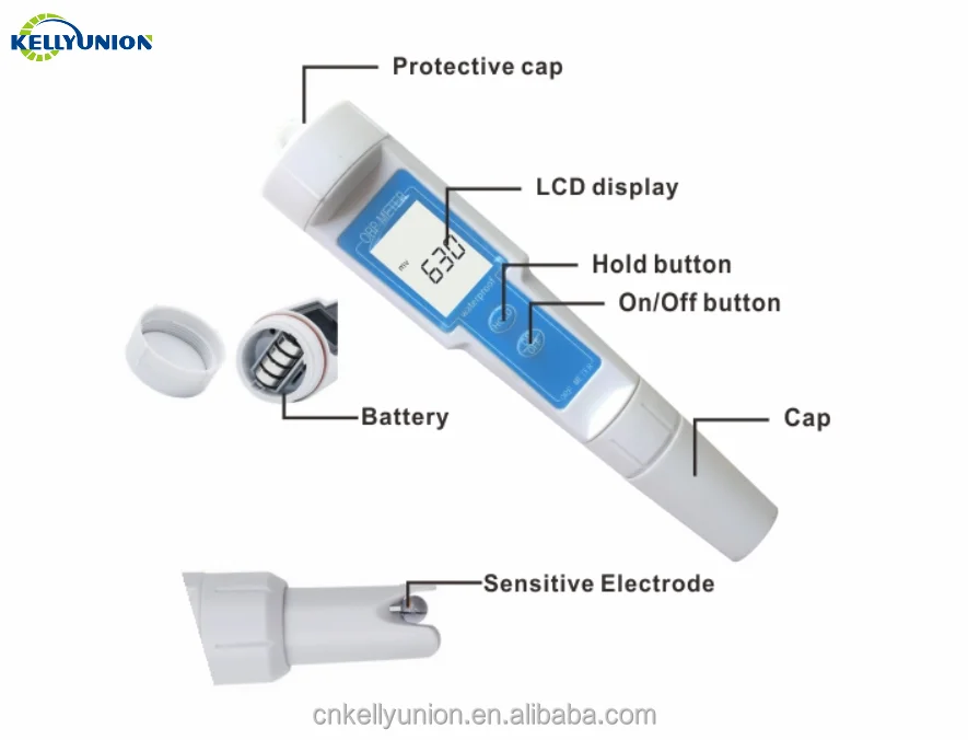 Factory supplier Professional Multi Water Quality Test Industrial online handheld digital waterproof redox ph ORP meter