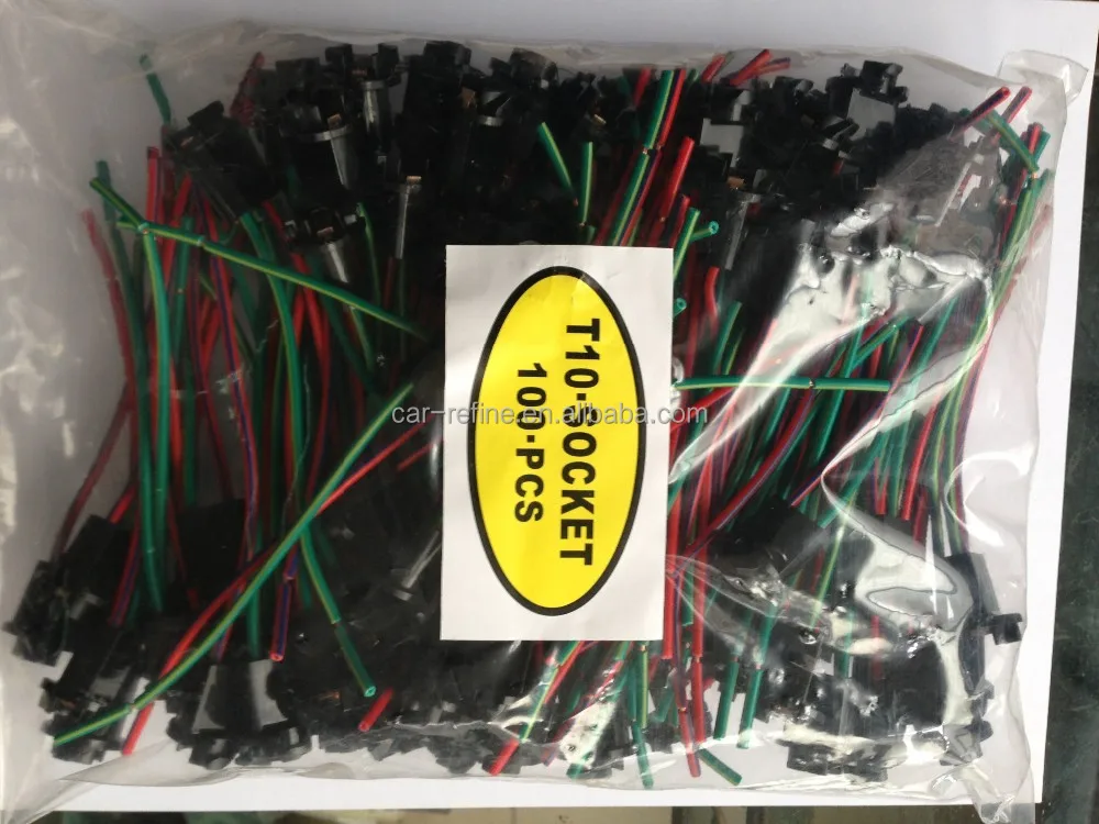 T10 194 W5W LED bulb socket sensor harness 501 194  T10 T15 LED extension cable holder plug bulb socket