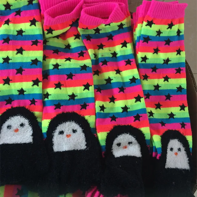 
Multi-Color Striped Fashion Toe Socks Women Winter Soft Toe Socks, Christmas Holiday Warm Fuzzy Animal Toe Socks 