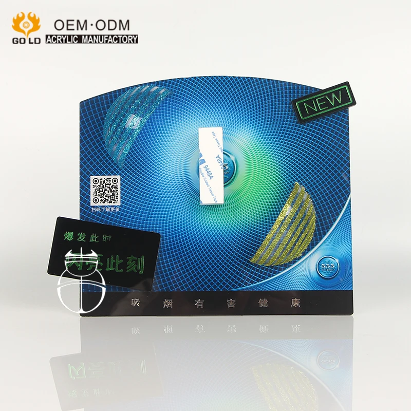 Countertop logo customized cigarette acrylic display stand