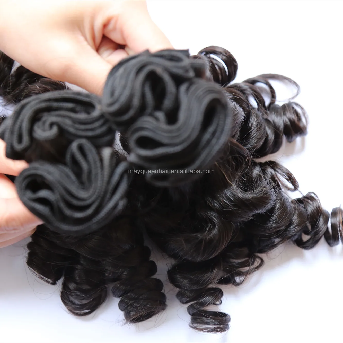 Brazilian Curly Hair Wave Funmi Hair Bundles 100% Remy Human Hair Extention