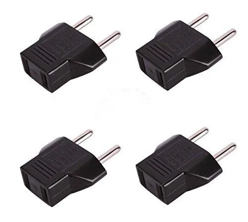 US USA to EU Europe Travel AC Power Socket Plug Adapter Adapter Converter