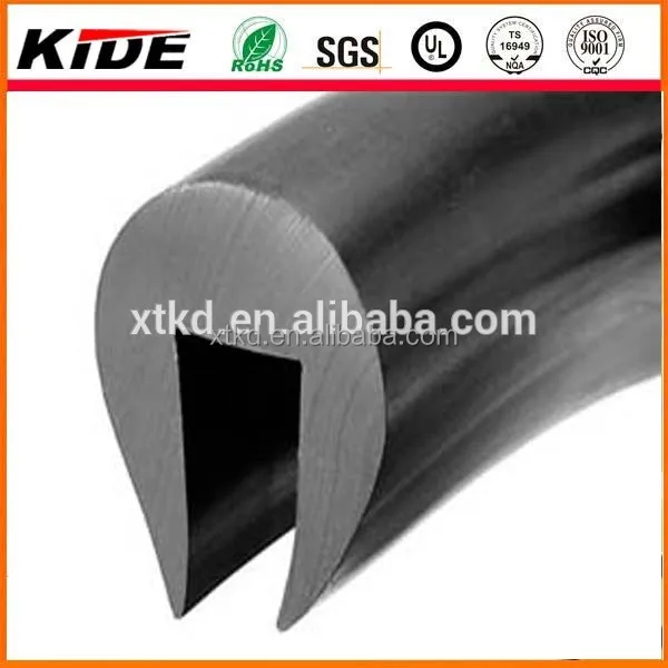 Extruded Epdm Foam U - Shaped Rubber Channel Seal For Cabinet Box